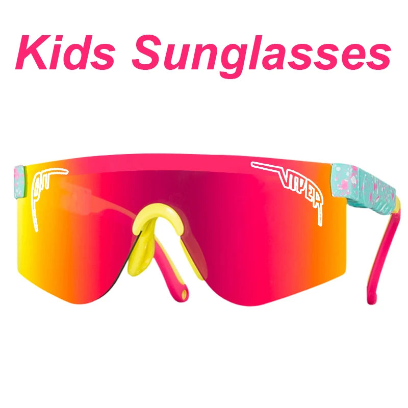 Kids Youth UV400 Sun Glasses Outdoor Baseball Softball Sunglasses Sport Cycling Eyewear Mtb Boys Girls