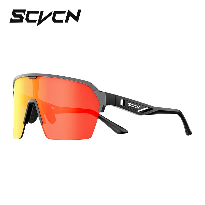 SCVCN Photochromic Cycling Sunglasses Glasses Bike Mountain Bicycle Hiking Golf UV400 Sports Glasses for Men Women Baseball 2025