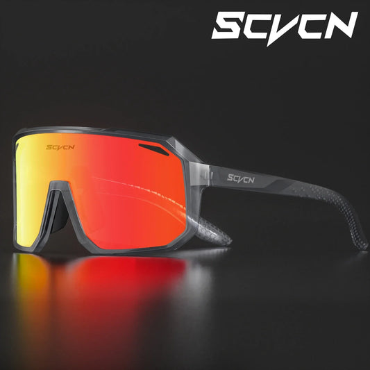 SCVCN UV400 Cycling Sunglasses | Sports Glasses for Men & Women | Hiking, Golf, Baseball, Camping