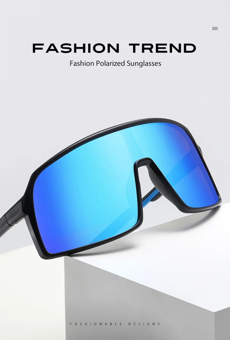 Large Frame UV400 Polarized/Photochromic Sports Cycling Bike Glasses Men Women TR90 MTB Baseball Fishing Softball Sunglasses