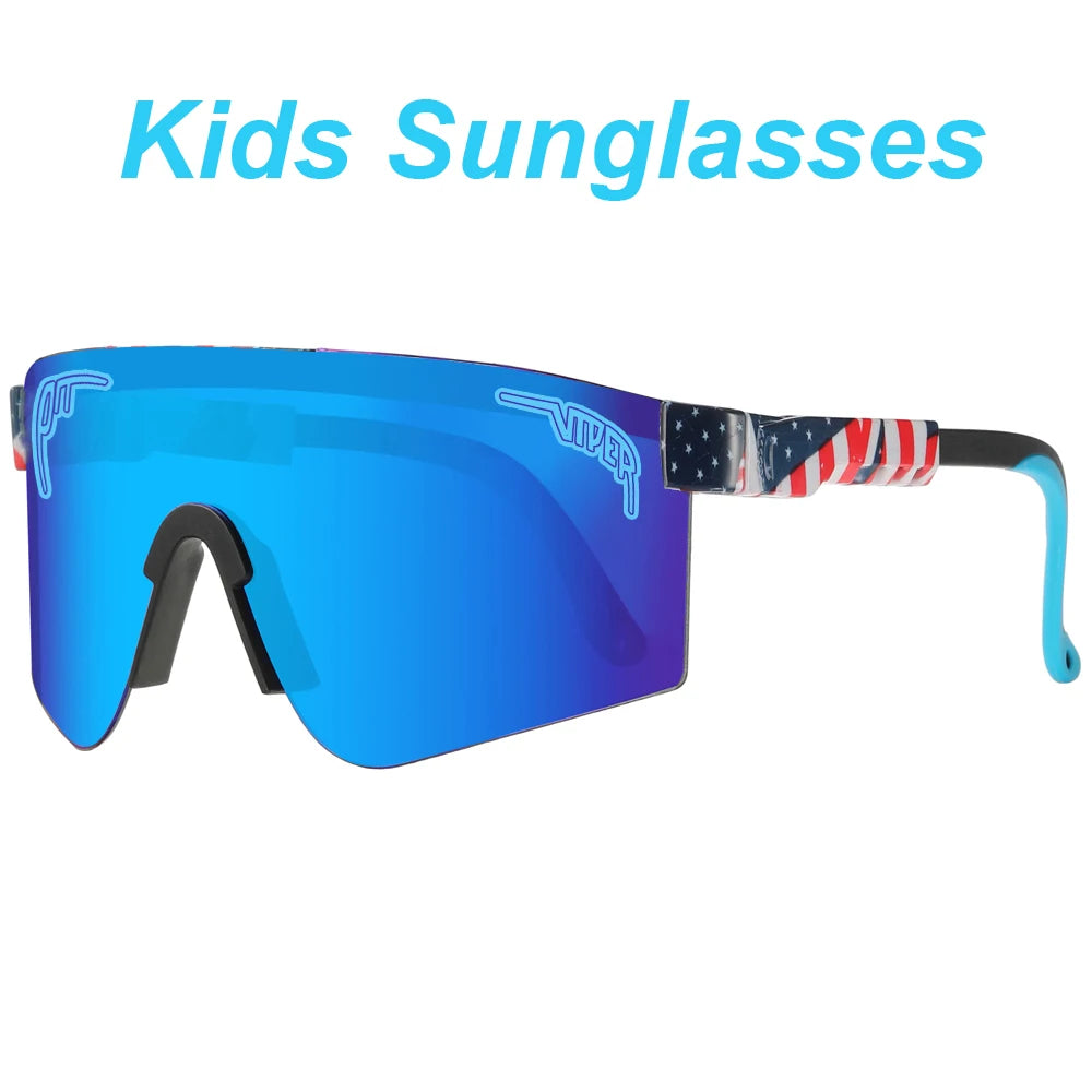 Kids Youth UV400 Sun Glasses Outdoor Baseball Softball Sunglasses Sport Cycling Eyewear Mtb Boys Girls