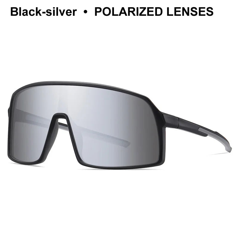 Large Frame UV400 Polarized/Photochromic Sports Cycling Bike Glasses Men Women TR90 MTB Baseball Fishing Softball Sunglasses