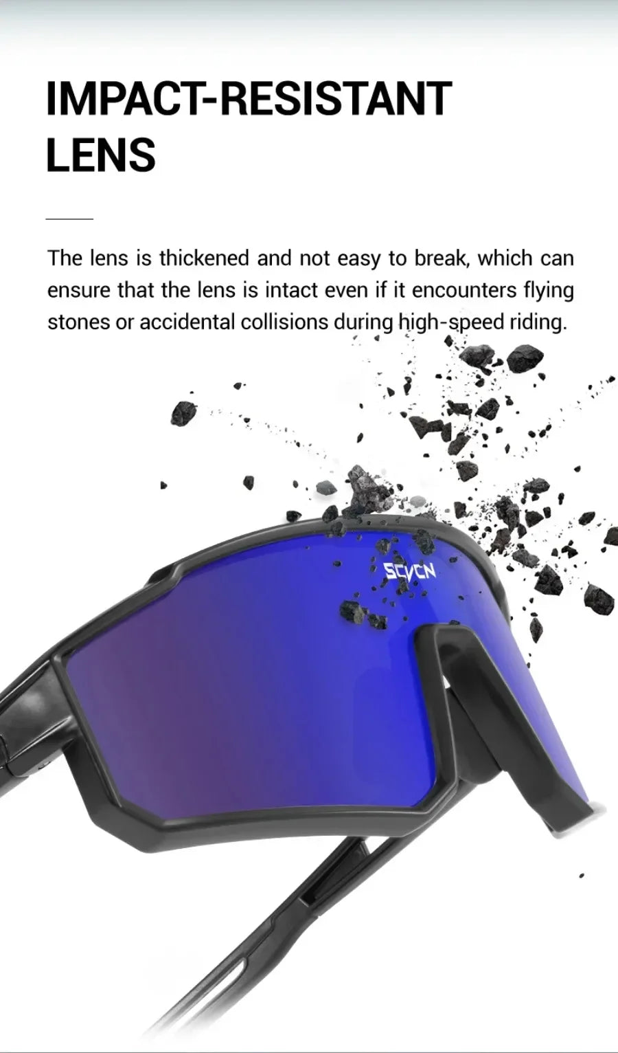 SCVCN UV400 Cycling Glasses Sunglasses for Men Sports Bike Bicycle Hiking Camping Golf Protection Glasses Women Baseball Fashion