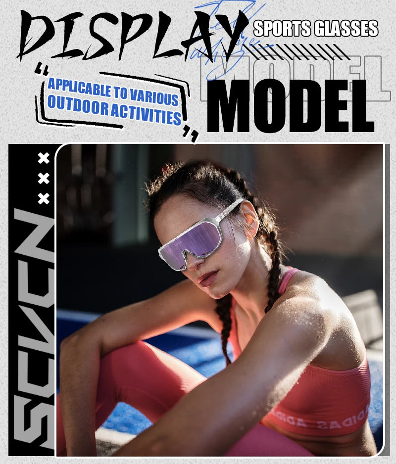 SCVCN New Photochromic Sunglasses Cycling Glasses for Men Bicycle Eyewear Women MTB Mountain Road Bike Cycling UV400 Goggles