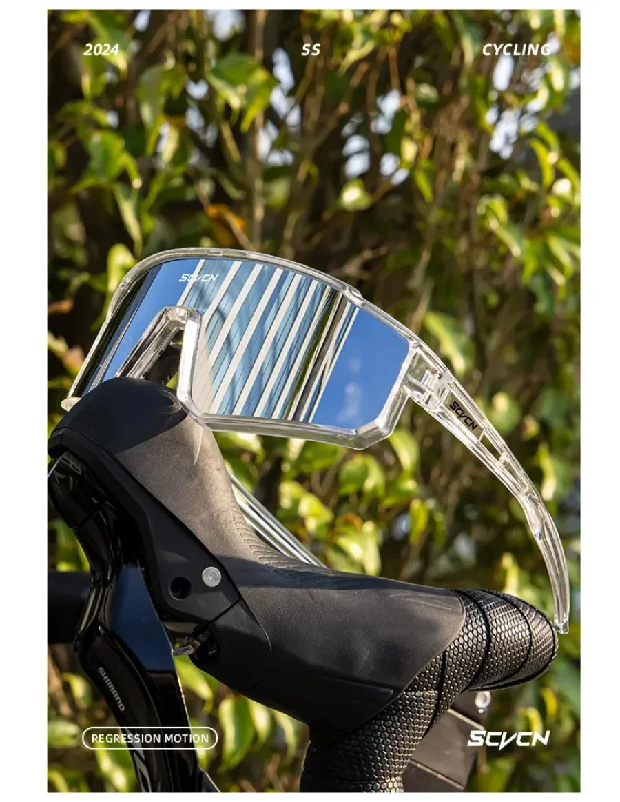 SCVCN UV400 Cycling Glasses Sunglasses for Men Sports Bike Bicycle Hiking Camping Golf Protection Glasses Women Baseball Fashion