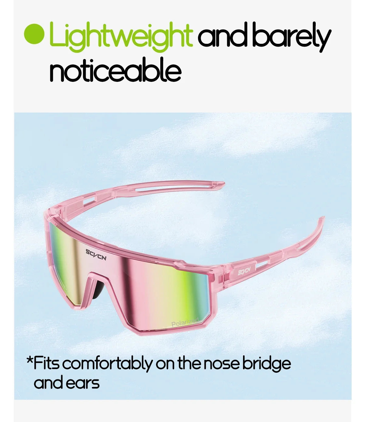 SCVCN Kids Polarized Sports Sunglasses Photochromic UV400 Boy Baseball Glasses Cycling Outdoor Eyewear Running Hiking Sunglasses