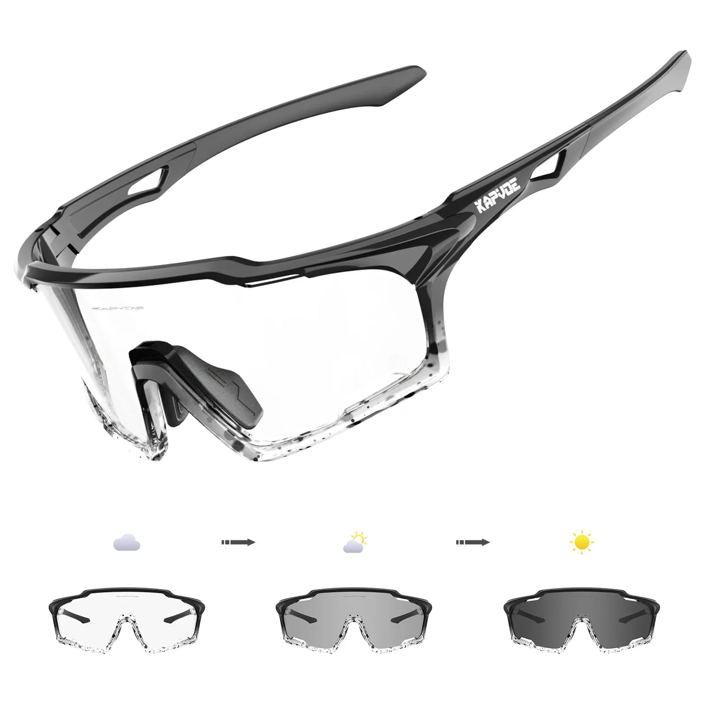 Kapvoe Sunglasses for Man Cycling Glasses MTB Riding Skating UV400 Polarized Fishing Goggles Woman Bike Bicycle Baseball 2025