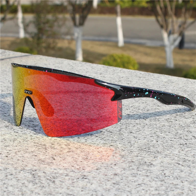 NRC Cycling Sunglasses 1lens UV400 TR90 Sports Bicycle Glasses MTB Mountain Bike Fishing Hiking Riding Eyewear for Men Women