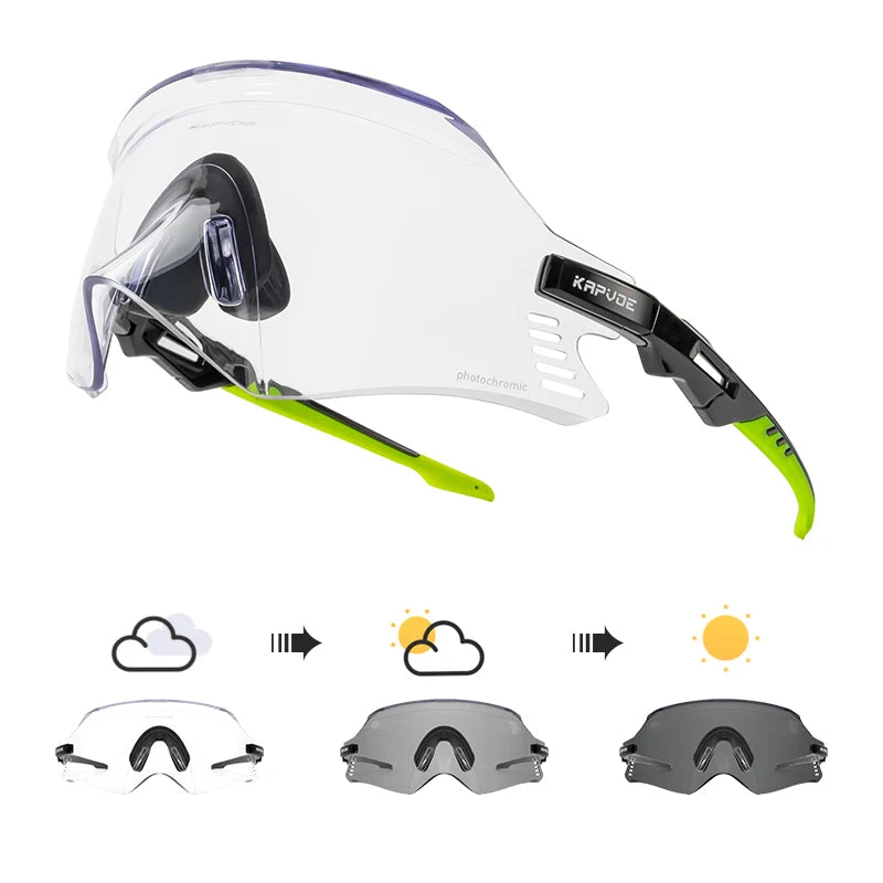KAPVOE Cycling Sunglasses Cycling Glasses UV400 MTB Bicycle Eyewear Outdoor Sports Goggles Women Men Road Bike Racing Equipment
