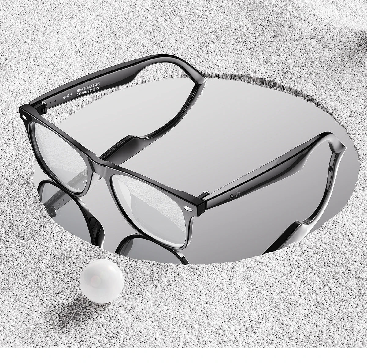 LIGE Smart Glasses AI Intelligent Real-time Translation Bluetooth 6.0 Sunglasses Outdoor Sport Earphone Calling Music Eyeglasses