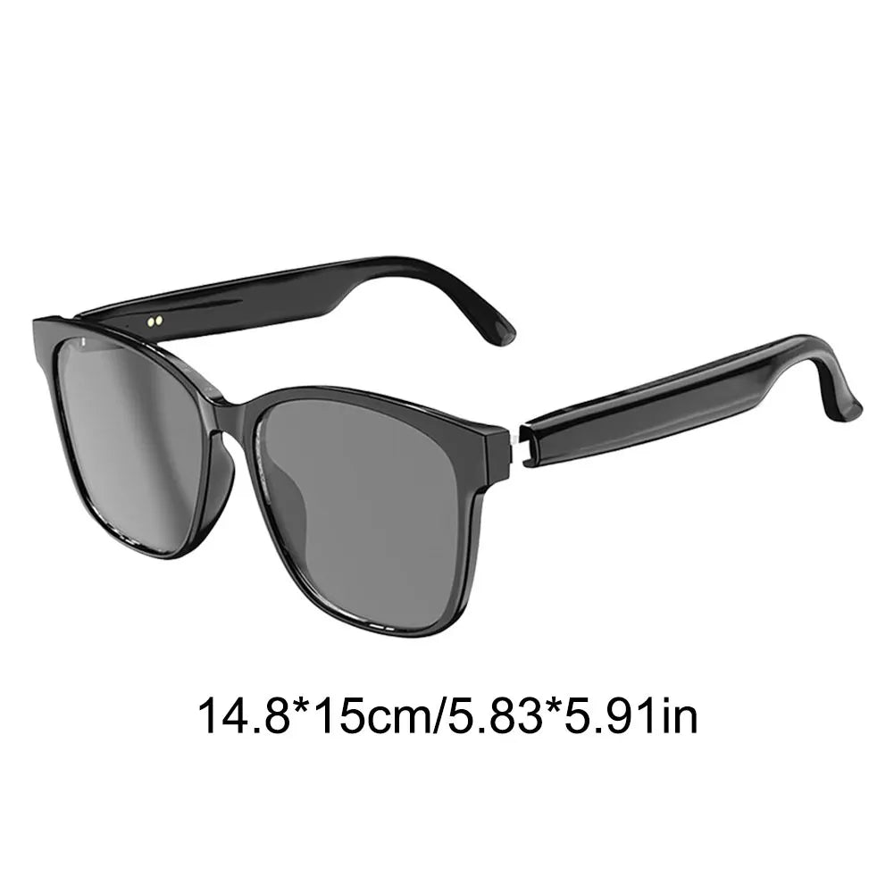 AI Glasses Wireless Earbuds Automatic Voice Translation Audio Glasses Support 75 Languages BT 5.4 for Sports Meeting Recording