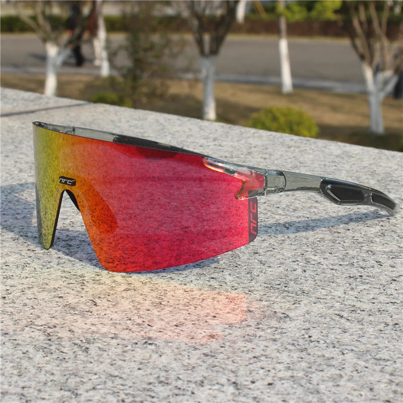 NRC Cycling Sunglasses 1lens UV400 TR90 Sports Bicycle Glasses MTB Mountain Bike Fishing Hiking Riding Eyewear for Men Women