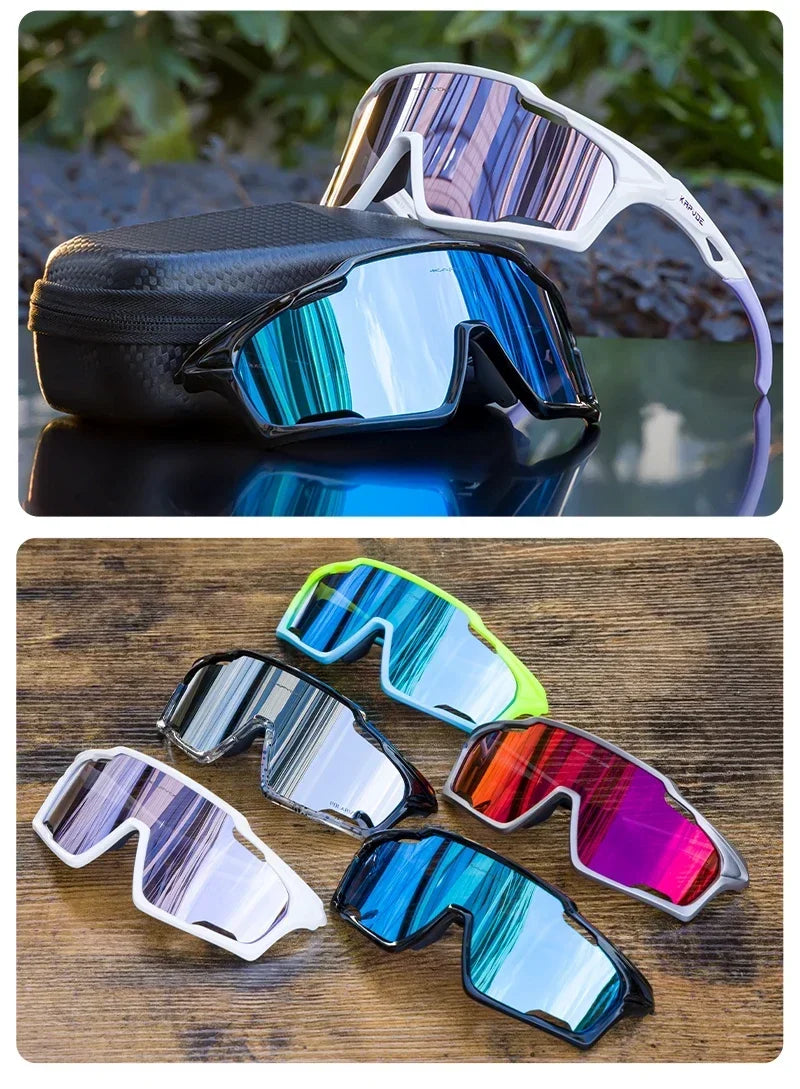 Kapvoe Sunglasses for Man Cycling Glasses MTB Riding Skating UV400 Polarized Fishing Goggles Woman Bike Bicycle Baseball 2025