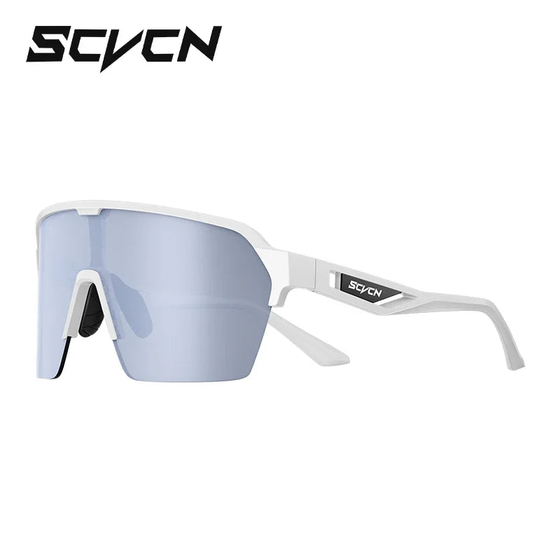 SCVCN Photochromic Cycling Sunglasses Glasses Bike Mountain Bicycle Hiking Golf UV400 Sports Glasses for Men Women Baseball 2025