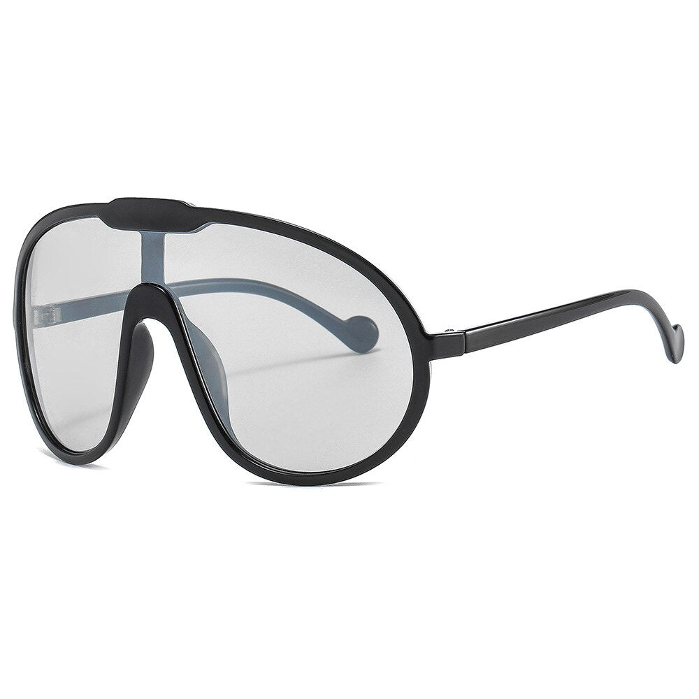 Oversized One Piece Sunglasses Goggle Women Men Brand Designer Shield Sun Glasses Vintage Punk Windproof Eyeglasses Shades UV400