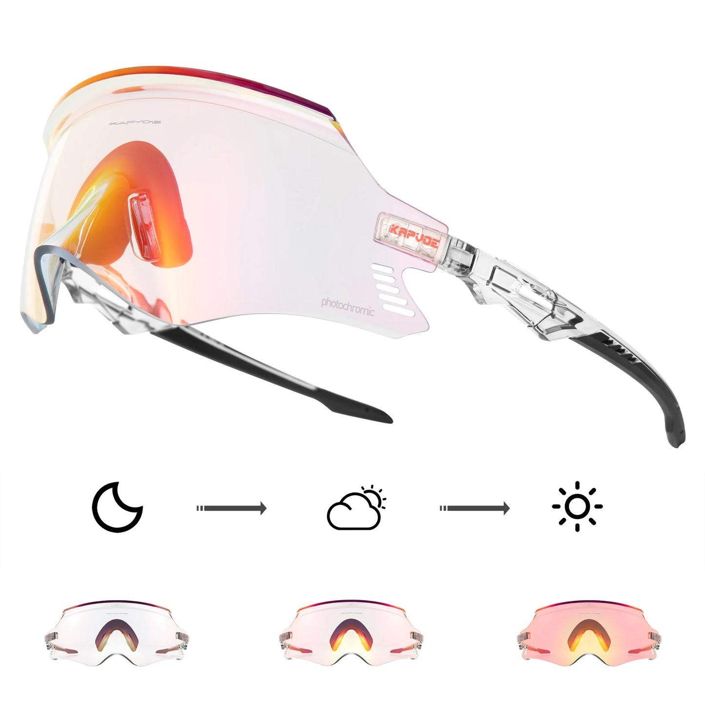 KAPVOE Cycling Sunglasses Cycling Glasses UV400 MTB Bicycle Eyewear Outdoor Sports Goggles Women Men Road Bike Racing Equipment