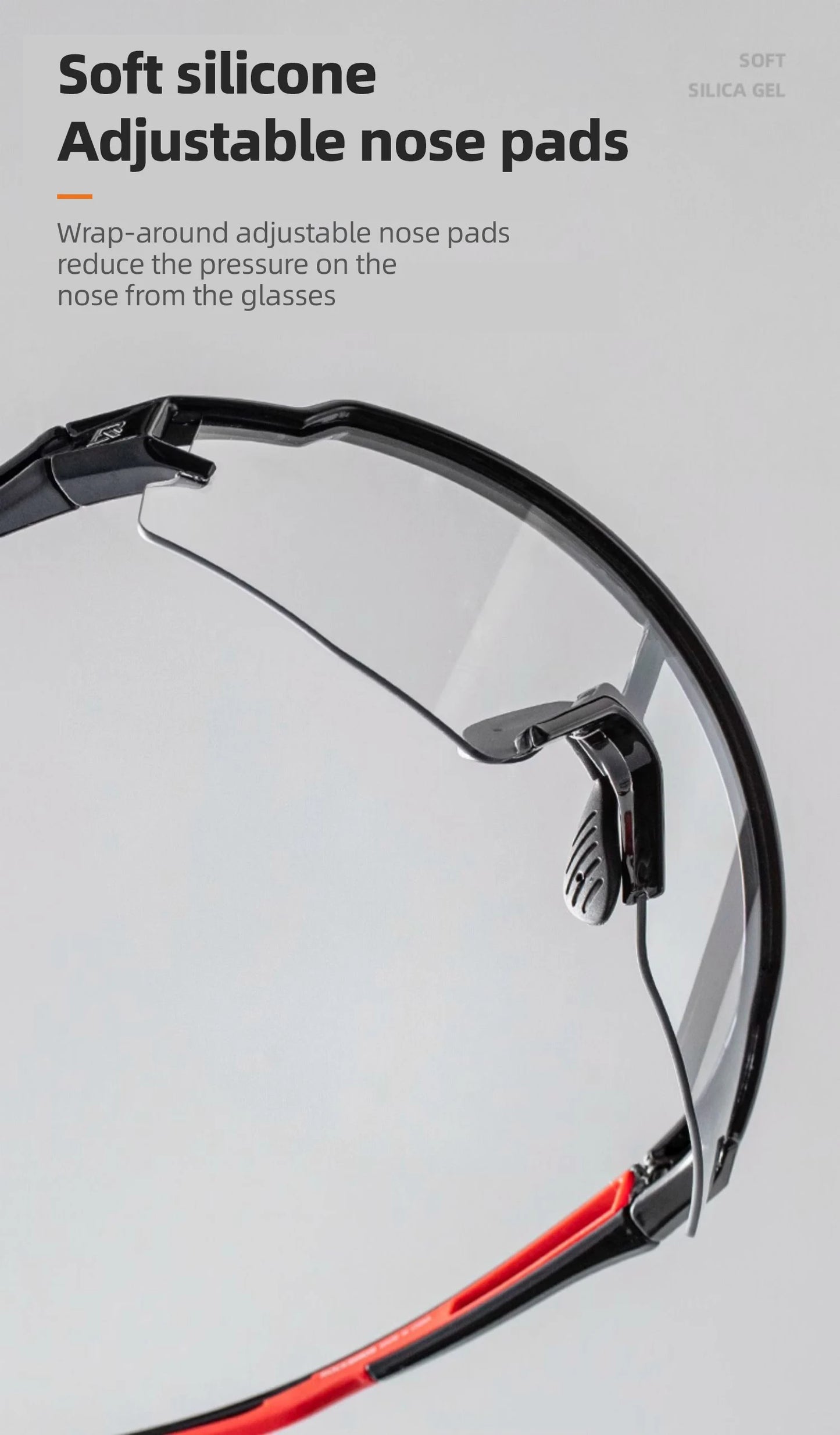 ROCKBROS Photochromic Myopic Cycling Glasses Photosensitive Unisex Running Outdoor Sports Windproof Dustproof Bicycle Accessory