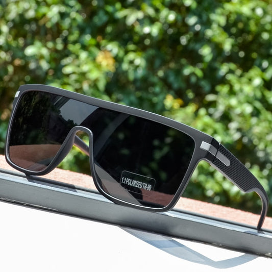 CRIXALIS Polarized Square Sunglasses | Women & Men | UV400 Oversized Anti-Glare Mirror Driver Goggles