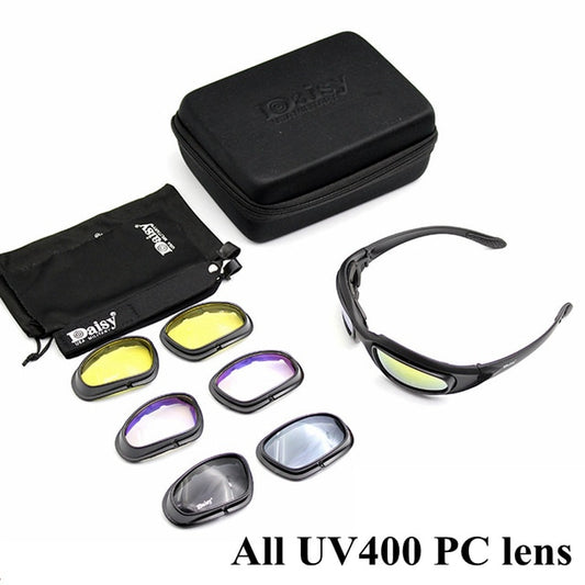 Tactical Polarized Sunglasses - 4 Interchangeable Lenses