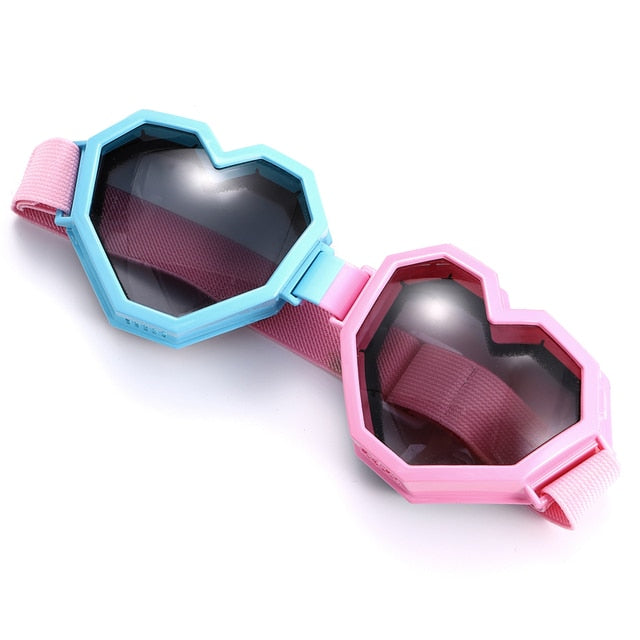 Heart Shaped Goggle Sunglasses One Piece Women Sunglasses Oversized Gradient Lens Brand Designer Eyeglass Oculos De Sol Feminino