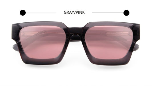 Thick Acetate Punk Oversized Sunglasses | Women & Men | UV400 Square Designer Shades