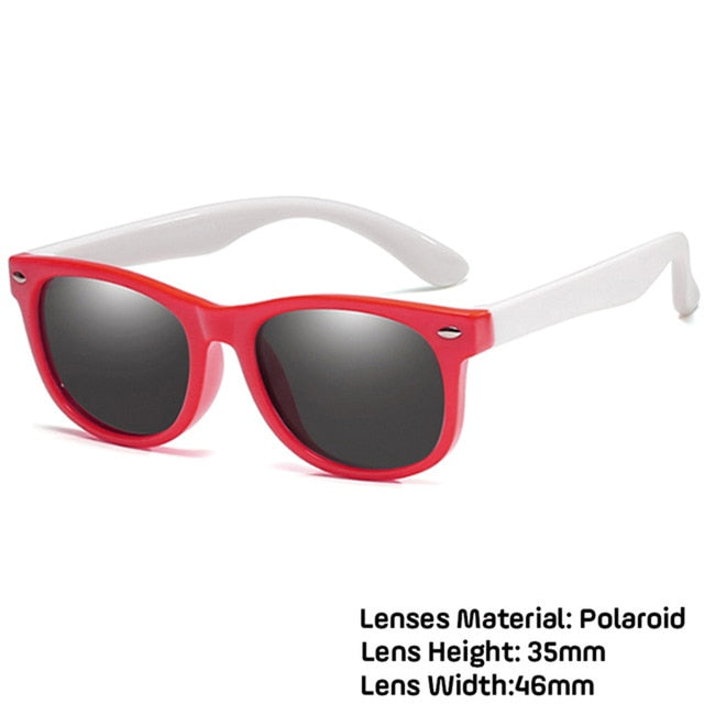 LongKeeper Kids Polarized Sunglasses TR90 Boys Girls Sun Glasses Silicone Safety Glasses Gift For Children Baby UV400 Eyewear