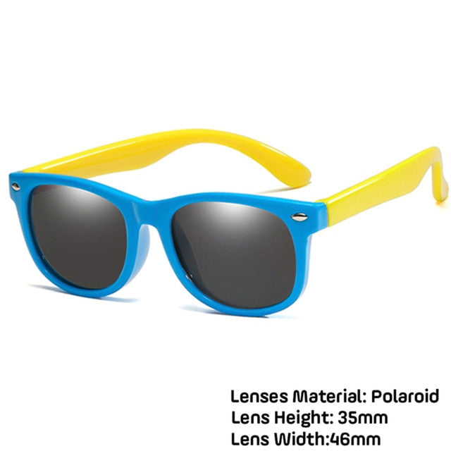 LongKeeper Kids Polarized Sunglasses TR90 Boys Girls Sun Glasses Silicone Safety Glasses Gift For Children Baby UV400 Eyewear