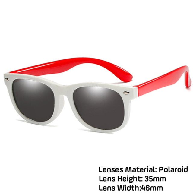 LongKeeper Kids Polarized Sunglasses TR90 Boys Girls Sun Glasses Silicone Safety Glasses Gift For Children Baby UV400 Eyewear