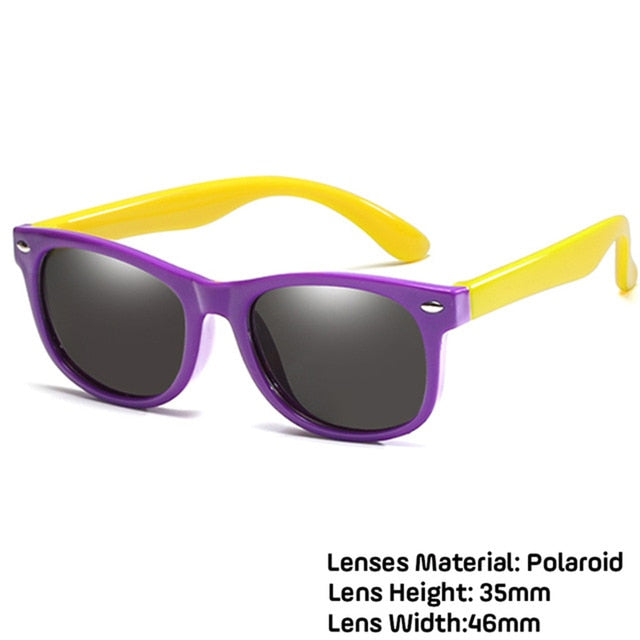LongKeeper Kids Polarized Sunglasses TR90 Boys Girls Sun Glasses Silicone Safety Glasses Gift For Children Baby UV400 Eyewear