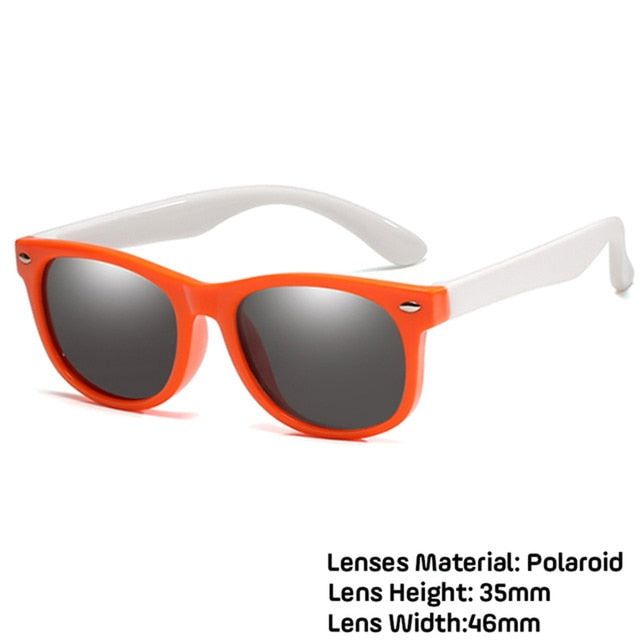 LongKeeper Kids Polarized Sunglasses TR90 Boys Girls Sun Glasses Silicone Safety Glasses Gift For Children Baby UV400 Eyewear
