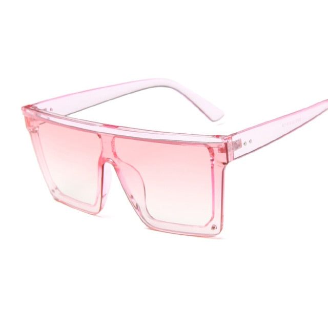 New Fashion Luxury Brand Square Sunglasses Women Vintage Oversize Sun Glasses Female Big Frame Shades Black Lady Uv400