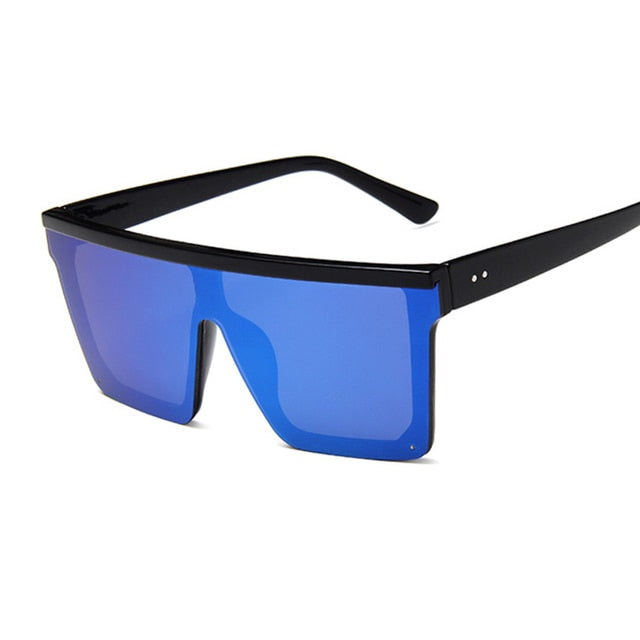 New Fashion Luxury Brand Square Sunglasses Women Vintage Oversize Sun Glasses Female Big Frame Shades Black Lady Uv400