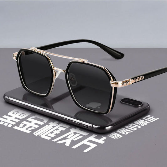 Polarized Square Metal Sunglasses Women Men 2022 Trending Products Polaroid Car Driving Glasses Double Beam Oculos Masculino