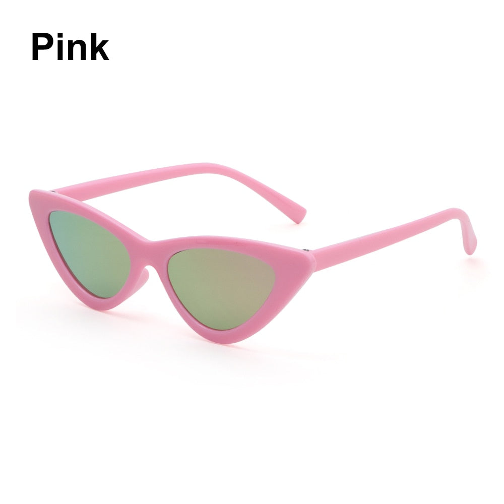 Vintage New Cat Eye Kids Sunglasses Boys Girls Small Triangle Frame Gift Sun Glasses Children Baby Oculos De Sol Infantil UV400