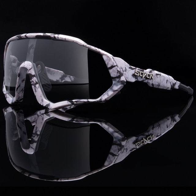SCVCN Brand Photochromic Sports Cycling Glasses Bicycle Eyewear Mountain Bike Goggles UV400 MTB Road Running Sunglasses