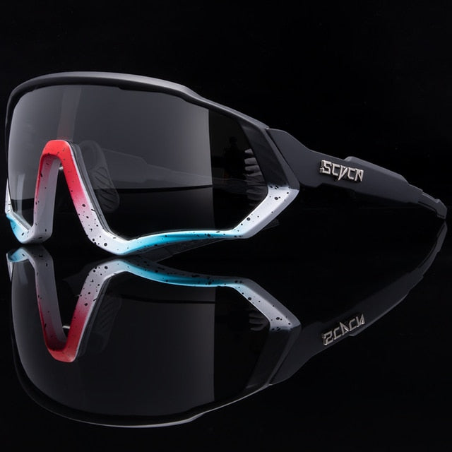 SCVCN Brand Photochromic Sports Cycling Glasses Bicycle Eyewear Mountain Bike Goggles UV400 MTB Road Running Sunglasses