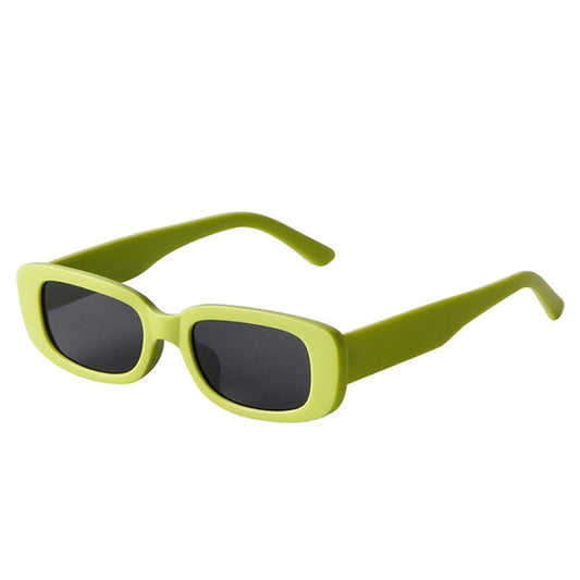 SO&EI Fashion Small Rectangle Colorful Women Sunglasses Retro Candy Color Shades UV400 Men Square Yellow Purple Sun Glasses