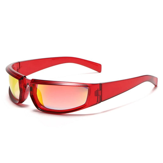 SO&EI Y2K Punk Sunglasses | Women & Men | UV400 Colorful Mirror Retro Driving Goggles