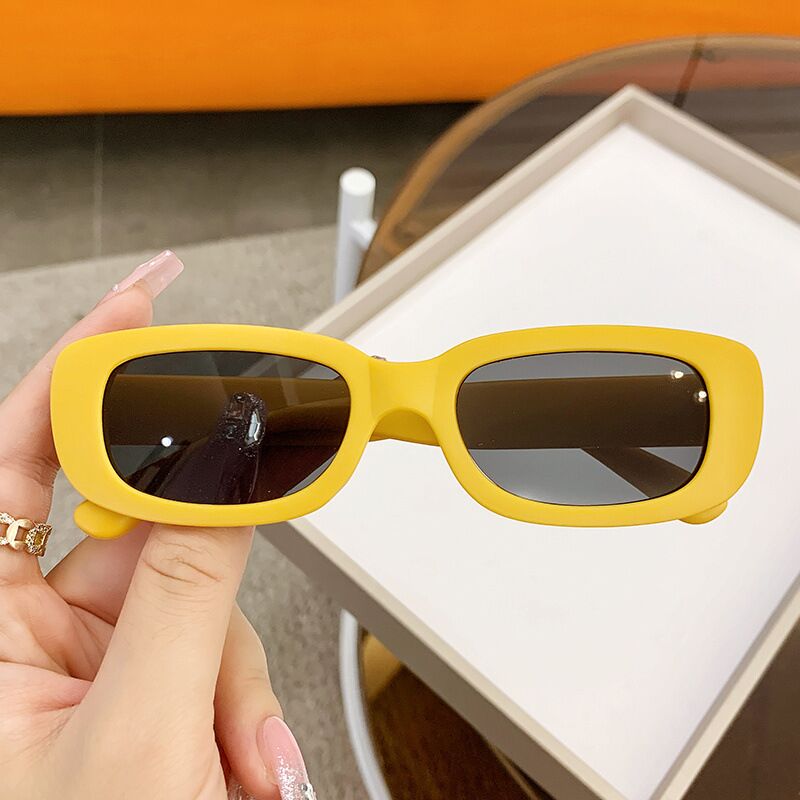 2022 Kids Sunglasses Rectangle Fashion Children Sun Glasses Vintage Square Outdoor Goggles Party Eyewear Cute Style Eyeglasses