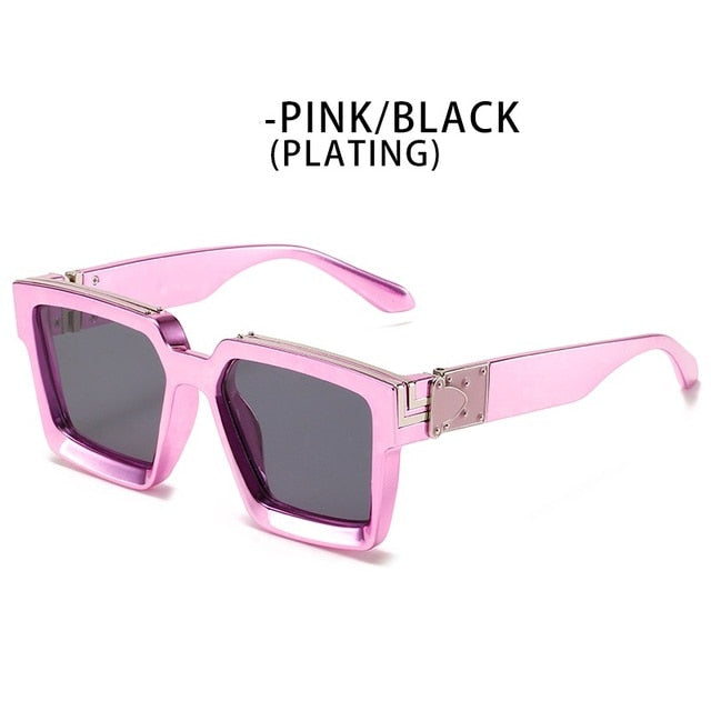 ZFYCOL Steampunk Sunglasses Men 2023 Luxury Brand Designer Retro Trend Sunglasses Women Square Anti-Glare Driving Glasses Male