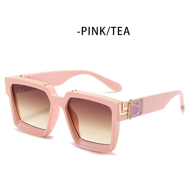 ZFYCOL Steampunk Sunglasses Men 2023 Luxury Brand Designer Retro Trend Sunglasses Women Square Anti-Glare Driving Glasses Male
