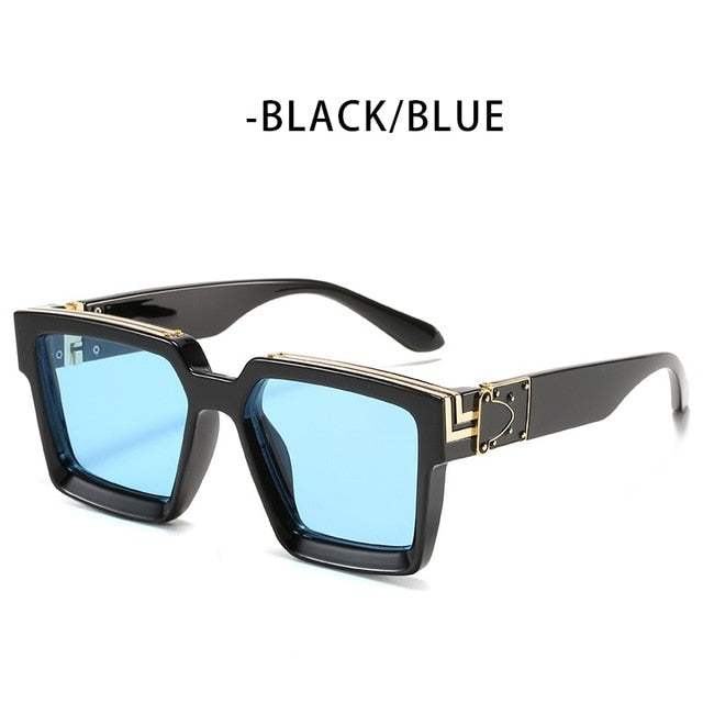 ZFYCOL Steampunk Sunglasses Men 2023 Luxury Brand Designer Retro Trend Sunglasses Women Square Anti-Glare Driving Glasses Male